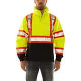 Tingley Icon™ Size 2X 300D and Polyester Reusable X-Back Jacket in Black, Fluorescent Yellow and Green TJ24122C2X at Pollardwater