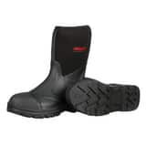 Tingley Badger Boots™ 12 in. Size 14 Mens Rubber Mid Calf Boots with Steel Plain Toe in Black T8712114 at Pollardwater
