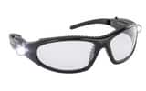 SAS Safety LED Inspectors® Plastic Safety Glass with Black Frame and Clear Lens SAS5420 at Pollardwater