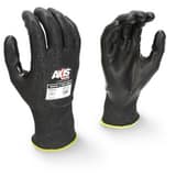 Radians Foam NBR Coated Plastic and Stainless Steel Touchscreen Reinforced Thumb Crotch Work Reusable Gloves in Black and Grey RRWG535XXL at Pollardwater