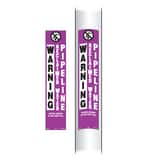 Rhino Warning Reclaimed Water Pipeline Decal in Purple and White RGD1315 at Pollardwater