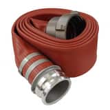 Abbott Rubber Co Inc 4 in x 15 ft Red Rubber Covered Fire Hose CPLD 4 1/2 in FNST AL/RL X 4 Part E AZ216040001545FNST at Pollardwater